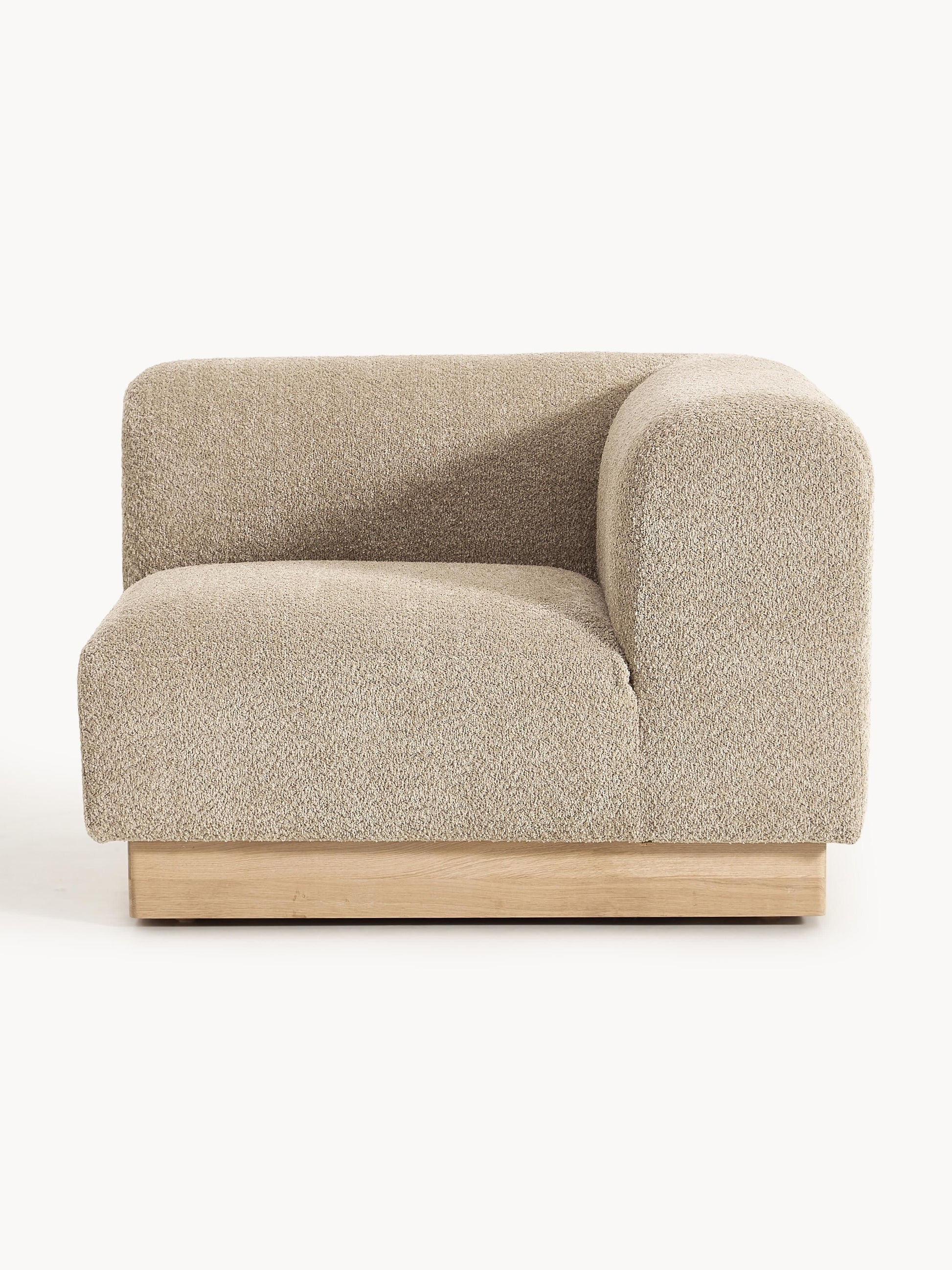 Natalia Corner Module in Teddy Bouclé