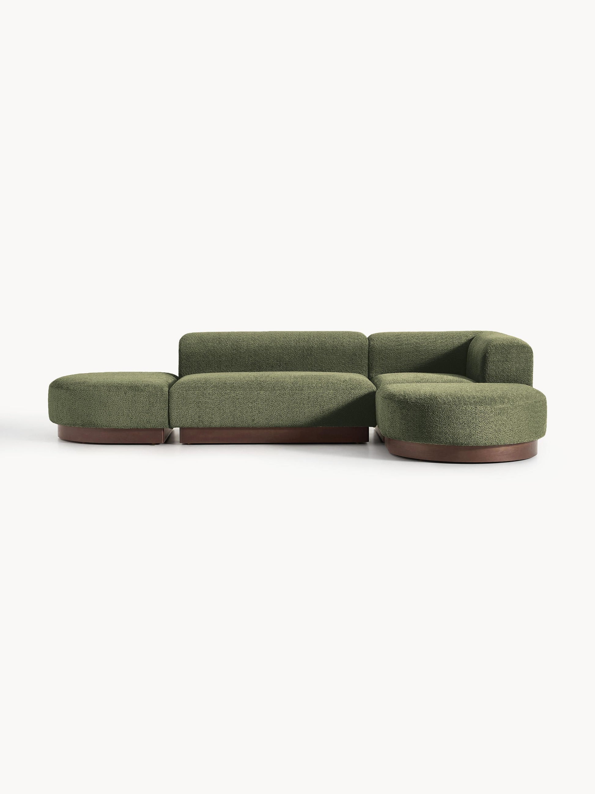 Natalia Modular Corner Sofa in Teddy Bouclé