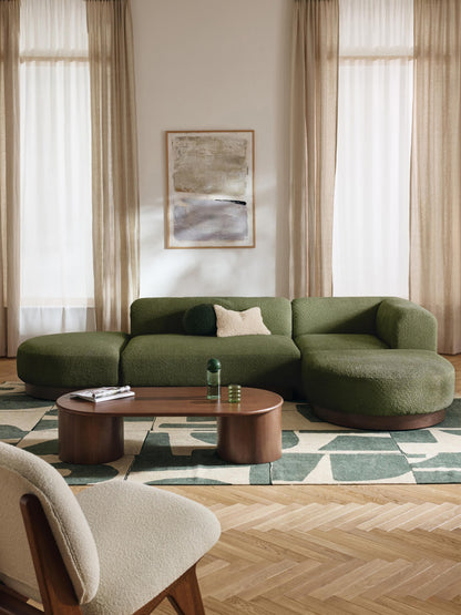 Natalia Modular Corner Sofa in Teddy Bouclé