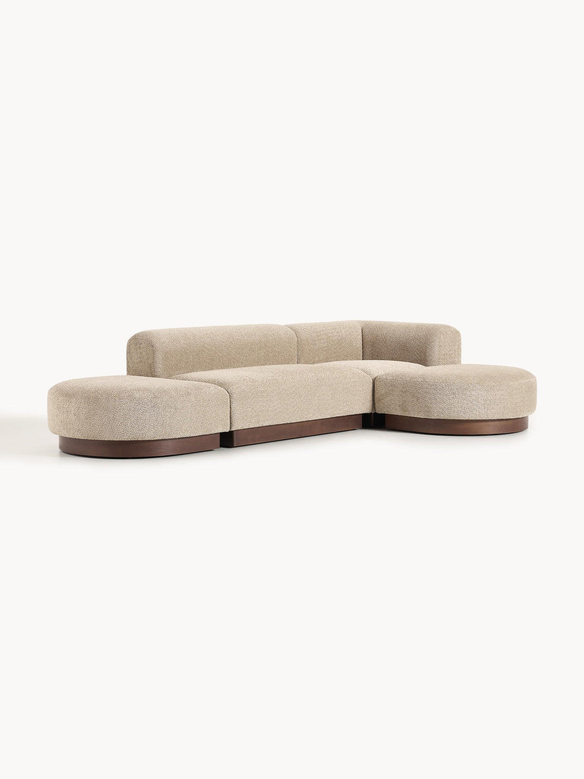 Natalia Modular Corner Sofa in Teddy Bouclé