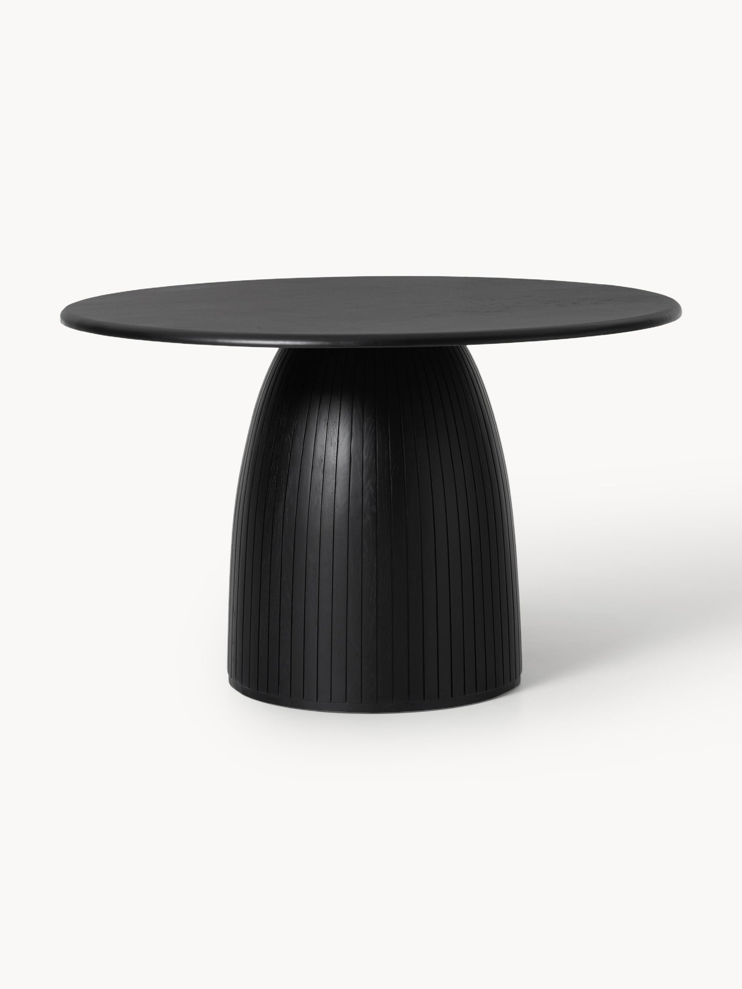 Nella Round Dining Table with Fluted Texture, in Various Sizes
