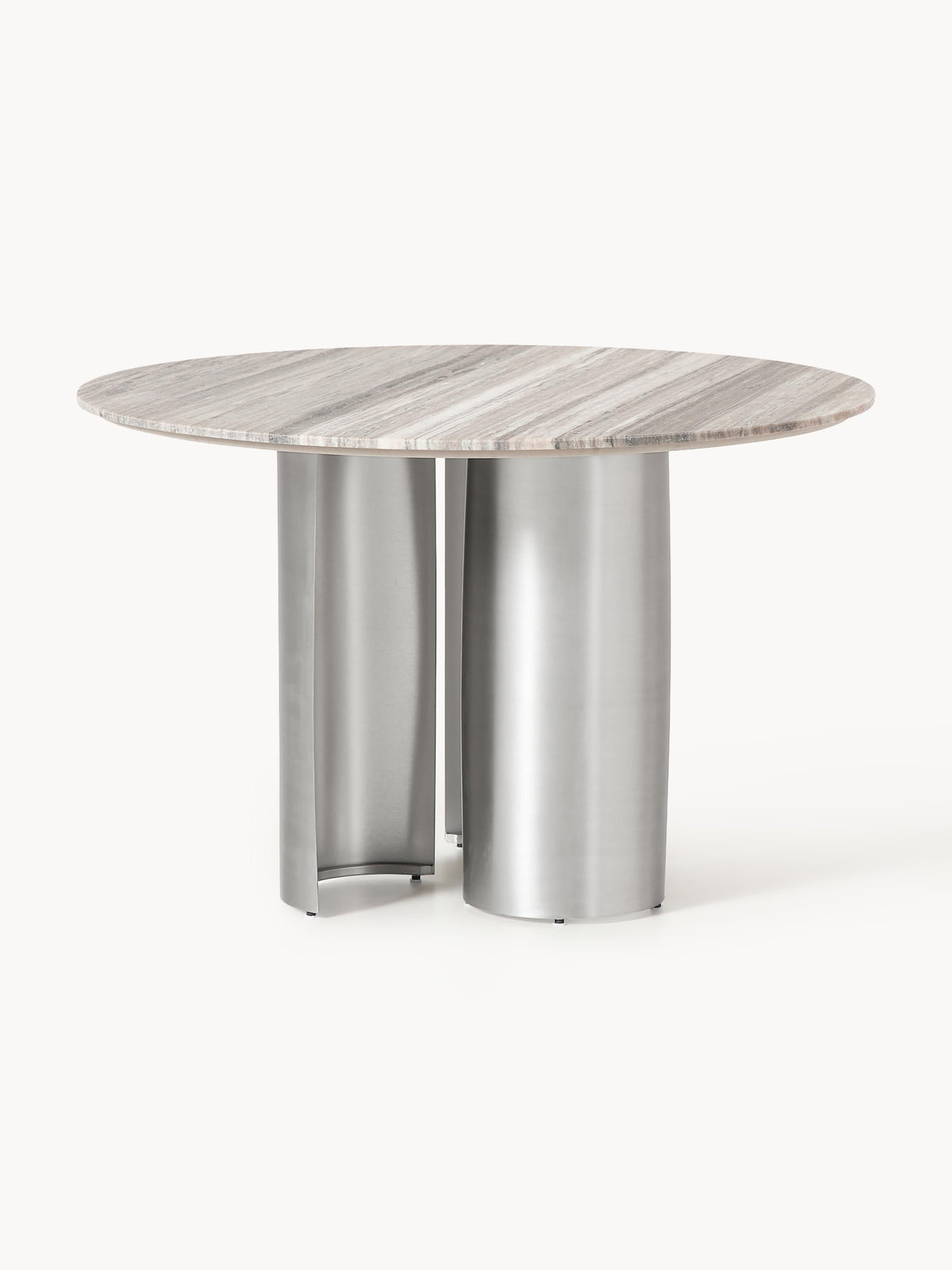 Noah Round Dining Table with Marble Tabletop, Ø 120 cm