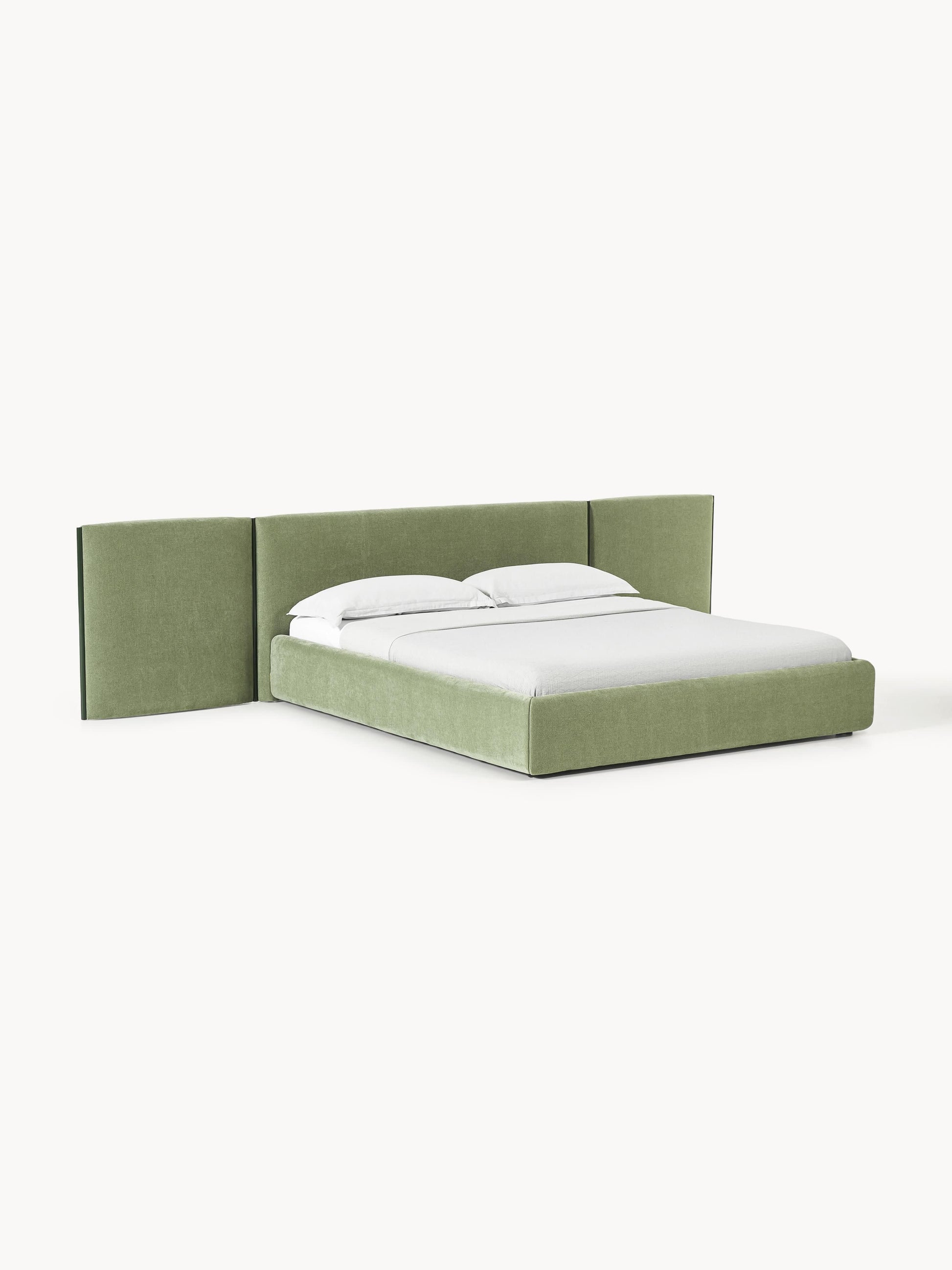 Ottis Upholstered Bed with Folding Headboard