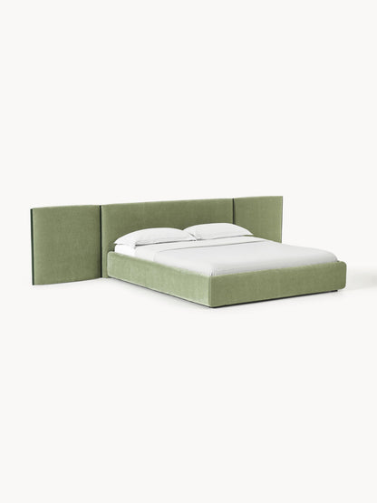 Ottis Upholstered Bed with Folding Headboard