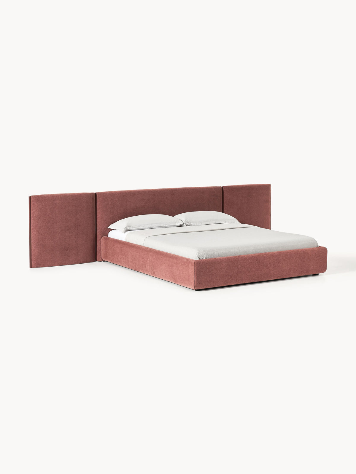 Ottis Upholstered Bed with Folding Headboard
