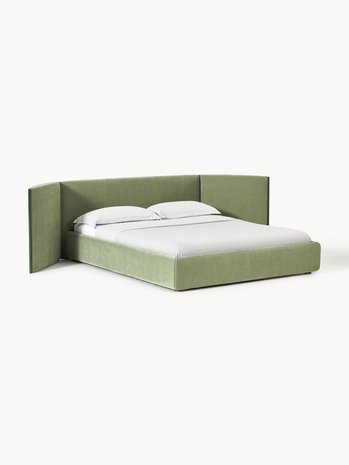 Ottis Upholstered Bed with Folding Headboard