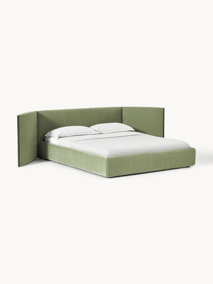 Ottis Upholstered Bed with Folding Headboard