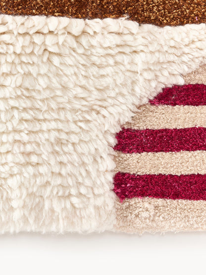 Roscan Hand-Tufted Wool Rug with High-Low Texture