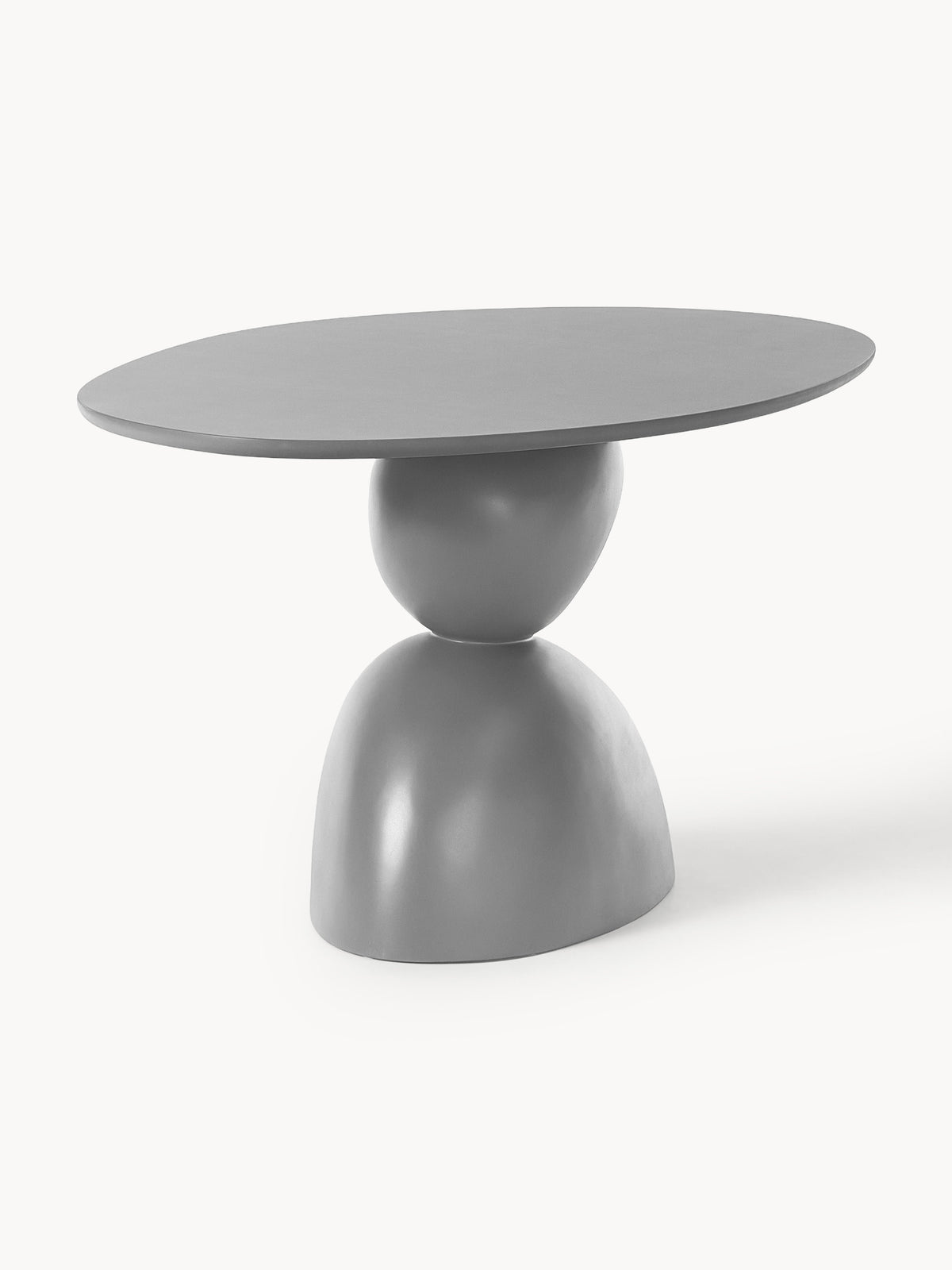 Sahrina Oval Dining Table with Organic Design, 180 x 90 cm