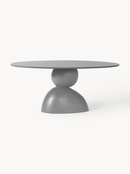 Sahrina Oval Dining Table with Organic Design, 180 x 90 cm