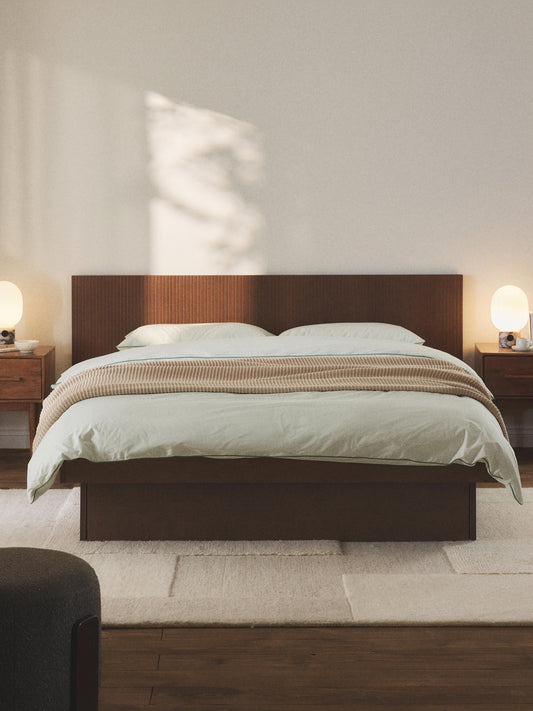 Satoro Wooden Bed with Drawers and Headboard