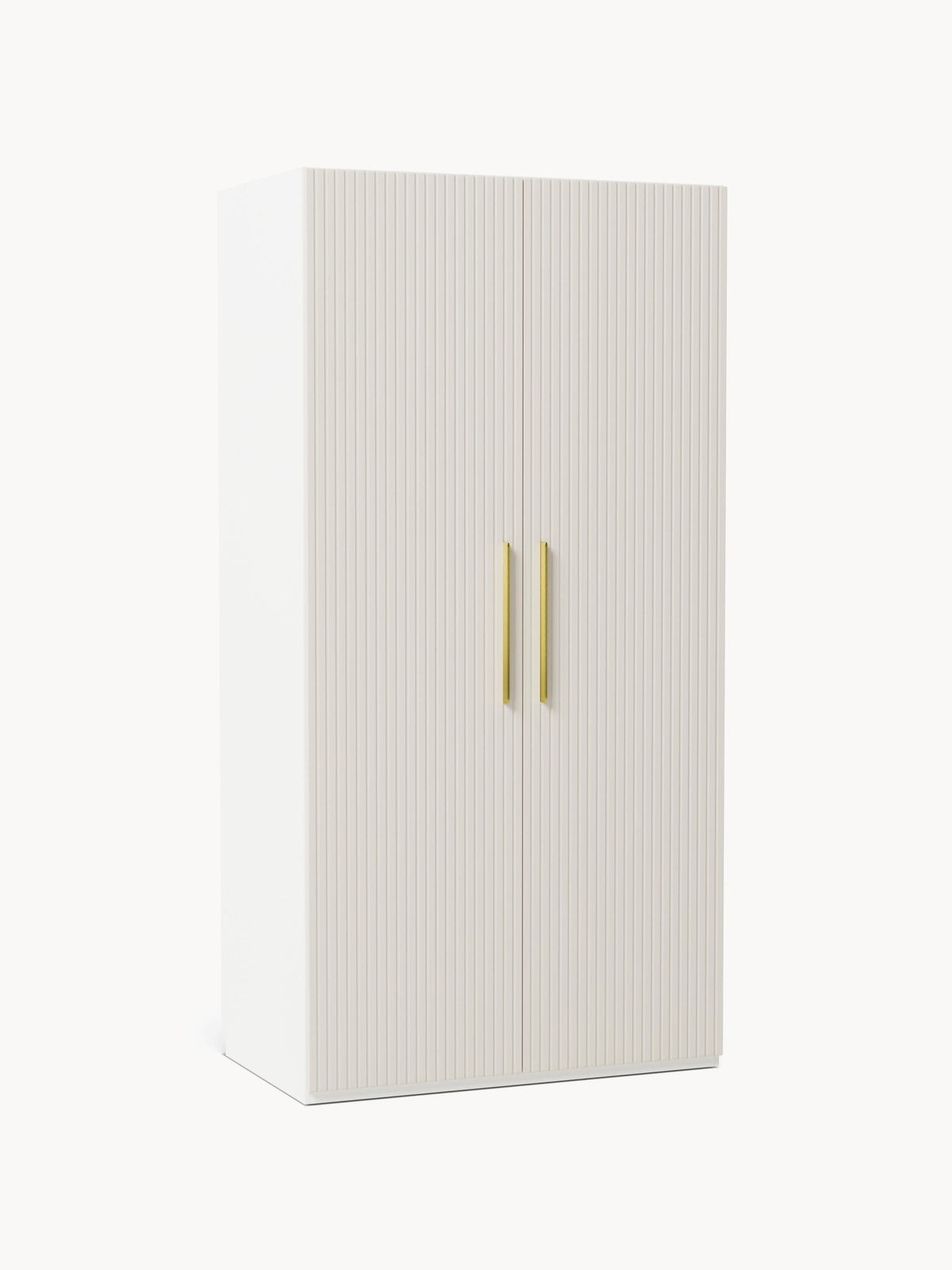 Simona Modular Hinged-Door Wardrobe, 100 cm Wide, in Various Sizes