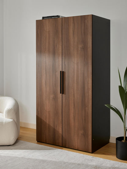 Simona Modular Hinged-Door Wardrobe, 100 cm Wide, in Various Sizes