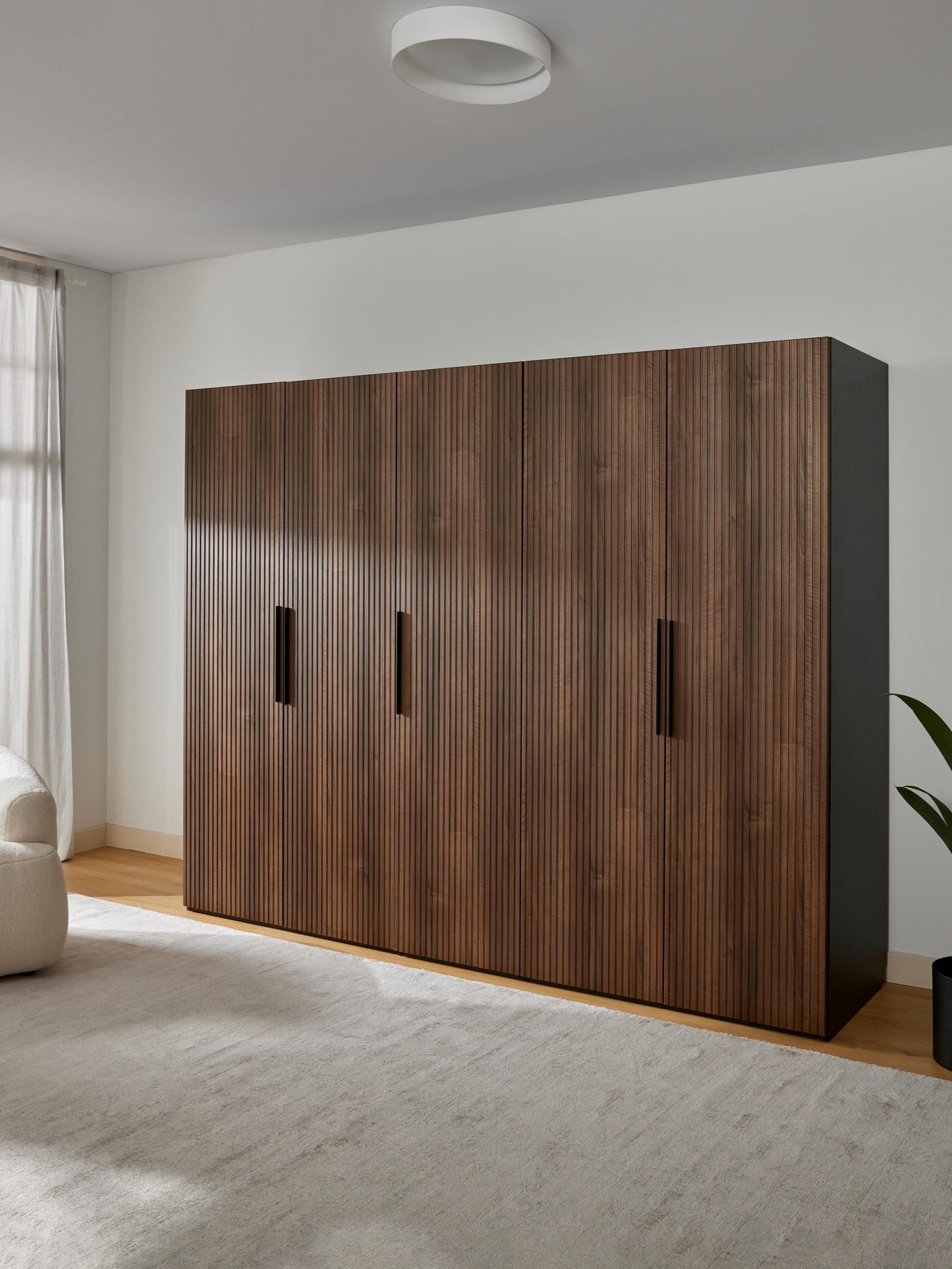 Simona Modular Hinged-Door Wardrobe, 250 cm Wide, in Various Sizes