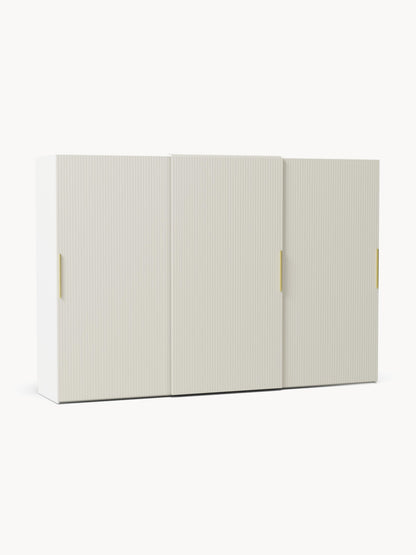 Simona Modular Sliding-Door Wardrobe, 300 cm Wide, in Various Sizes