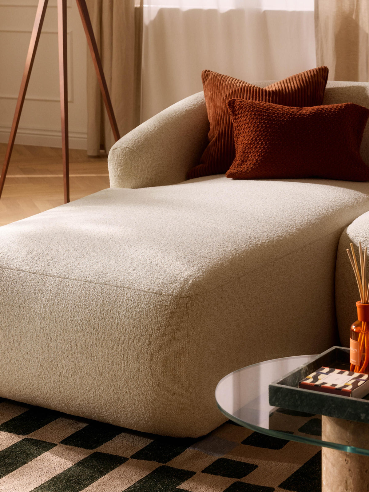 Sofira Bouclé Chaise Corner Module