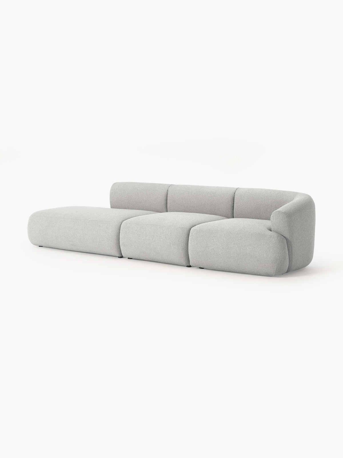 Sofira Modular Bouclé Chaise (2-Seater)