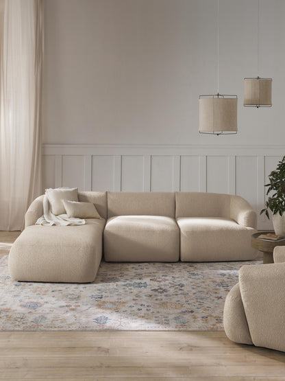 Sofira Modular Bouclé Corner Sofa (3-Seater)