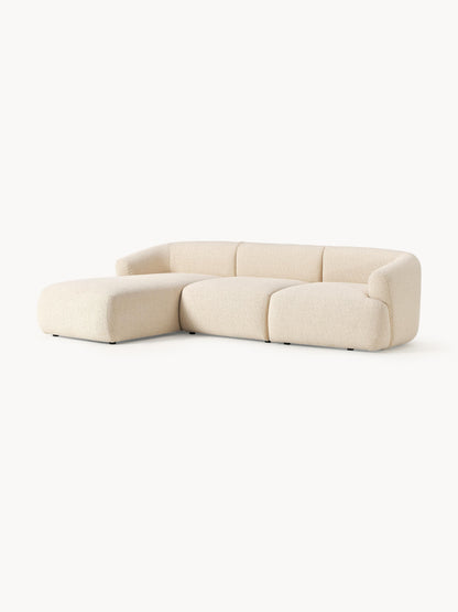 Sofira Modular Bouclé Corner Sofa (3-Seater)