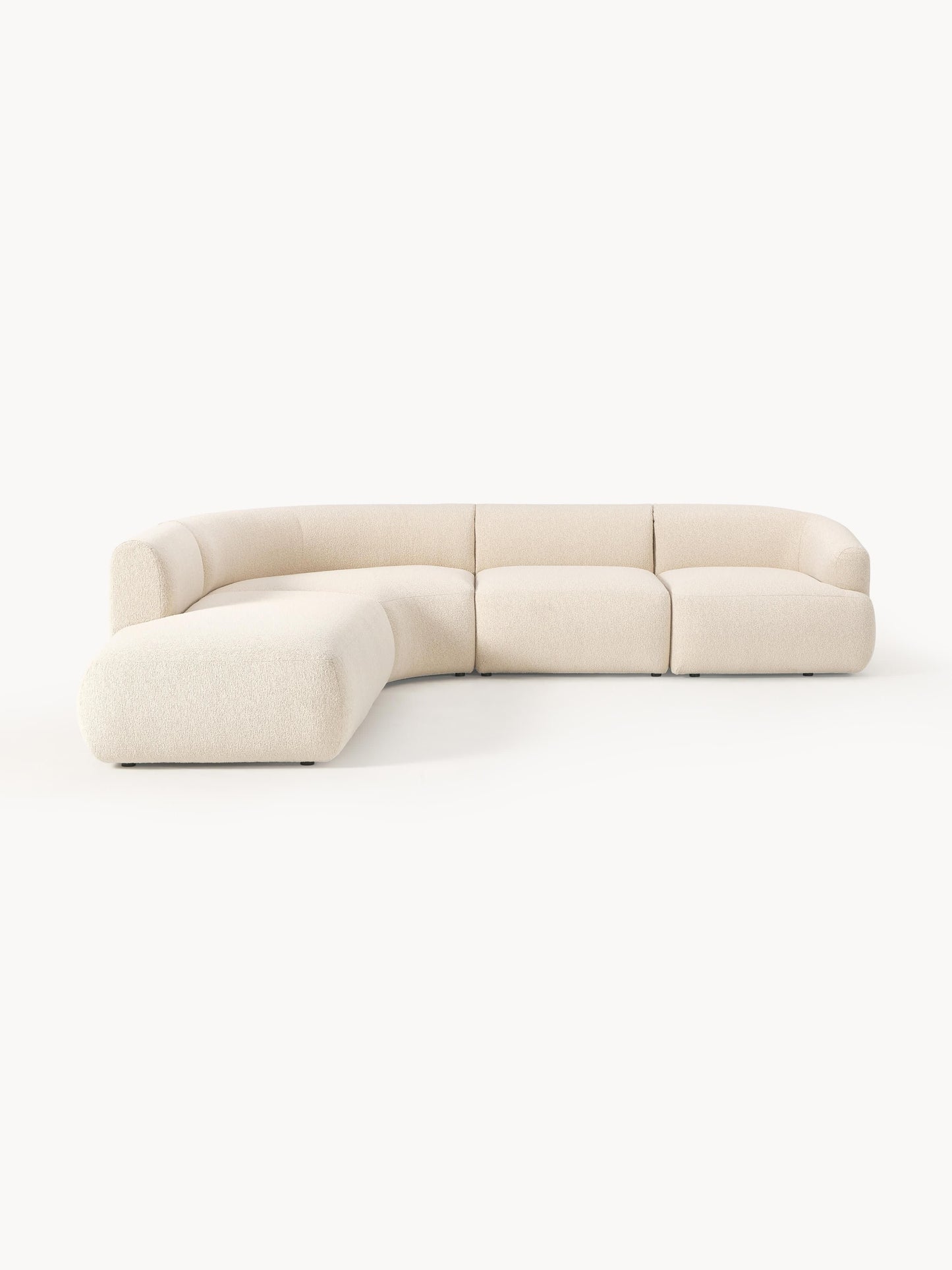 Sofira Modular Bouclé Corner Sofa (4-Seater)