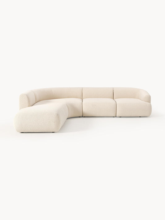 Sofira Modular Bouclé Corner Sofa (4-Seater)