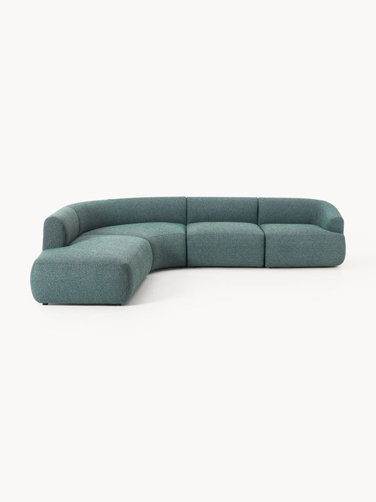 Sofira Modular Bouclé Corner Sofa (4-Seater)
