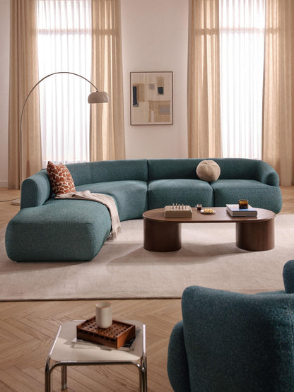 Sofira Modular Bouclé Corner Sofa (4-Seater)