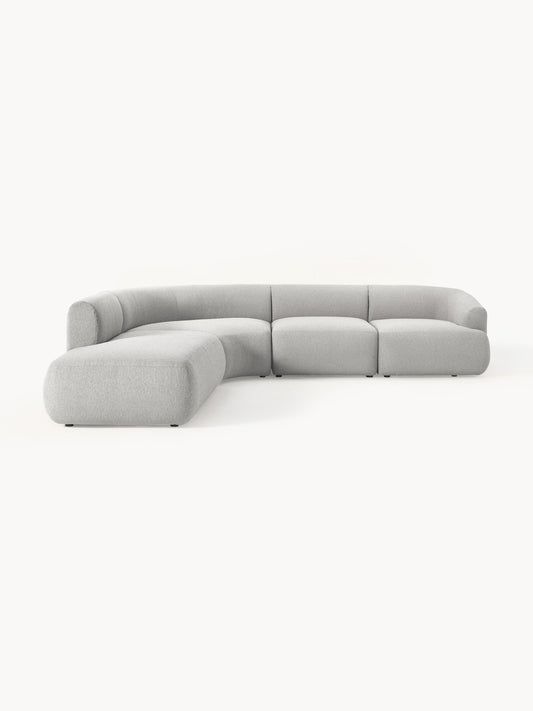Sofira Modular Bouclé Corner Sofa (4-Seater)