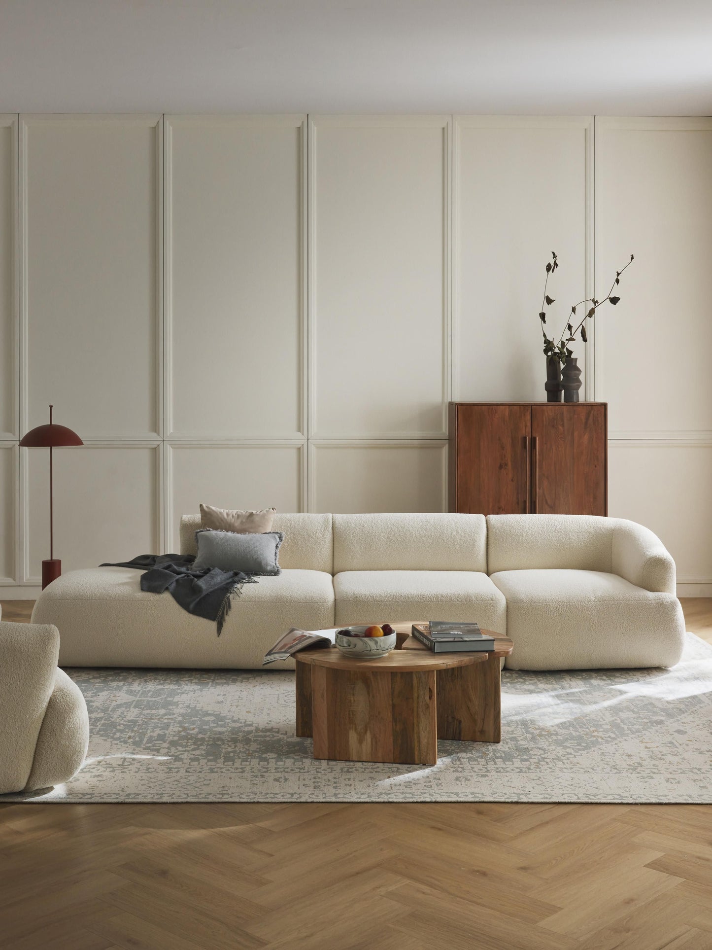 Sofira Modular Teddy Ottoman (3-Seater)