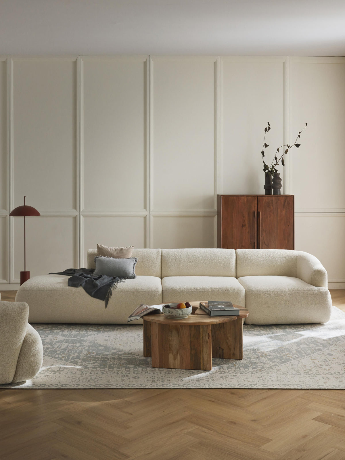 Sofira Modular Teddy Ottoman (3-Seater)