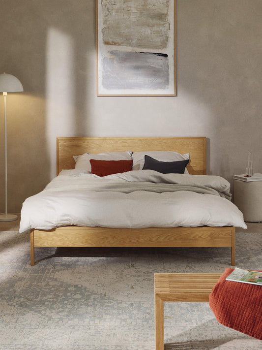 Tamsin Wooden Bed with Headboard