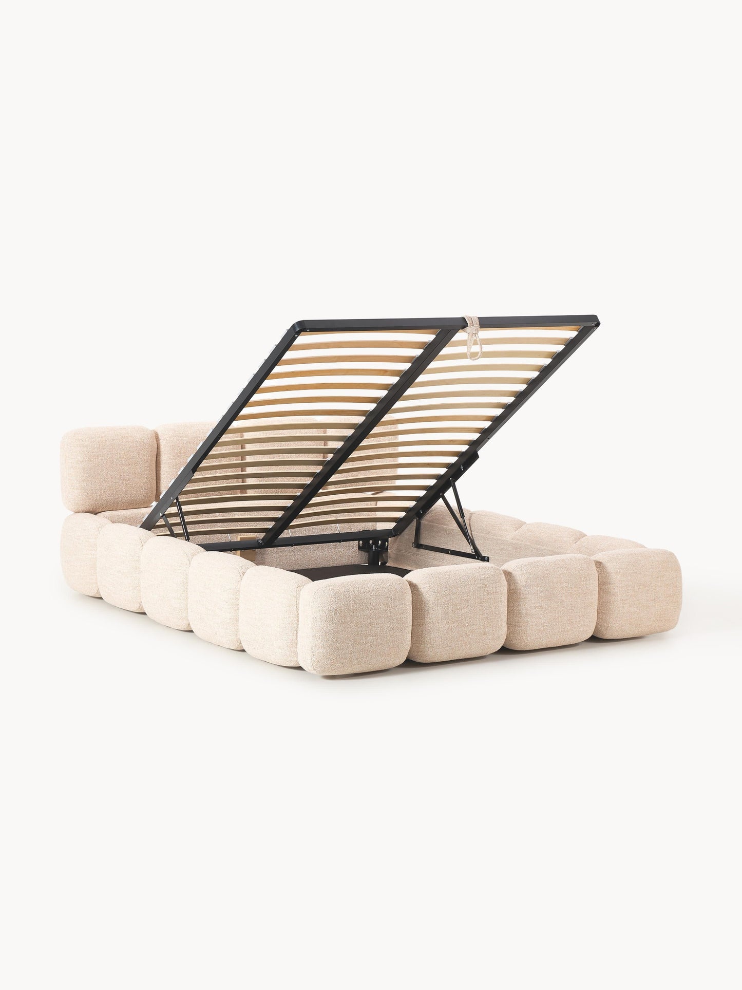 Taylin Upholstered Bed in Bouclé with Storage
