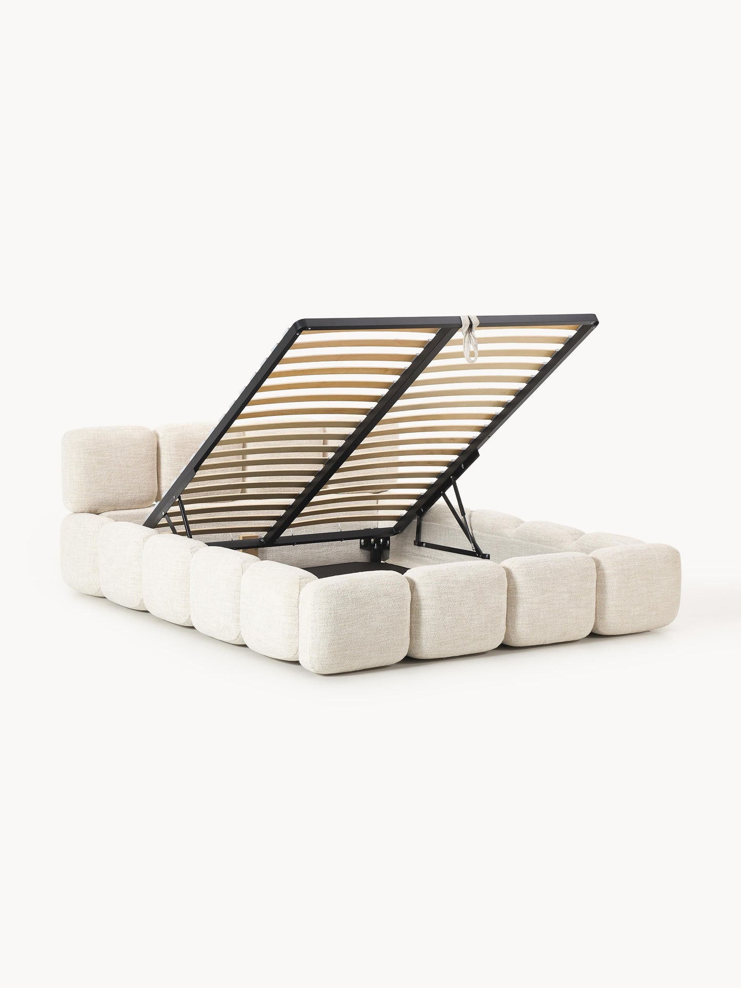 Taylin Upholstered Bed in Bouclé with Storage