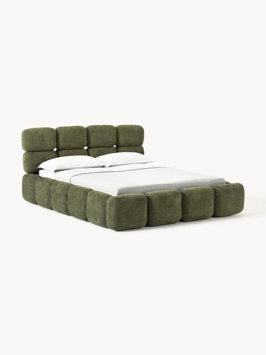 Taylin Upholstered Bed in Teddy Bouclé