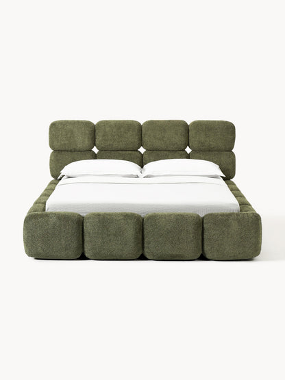 Taylin Upholstered Bed in Teddy Bouclé