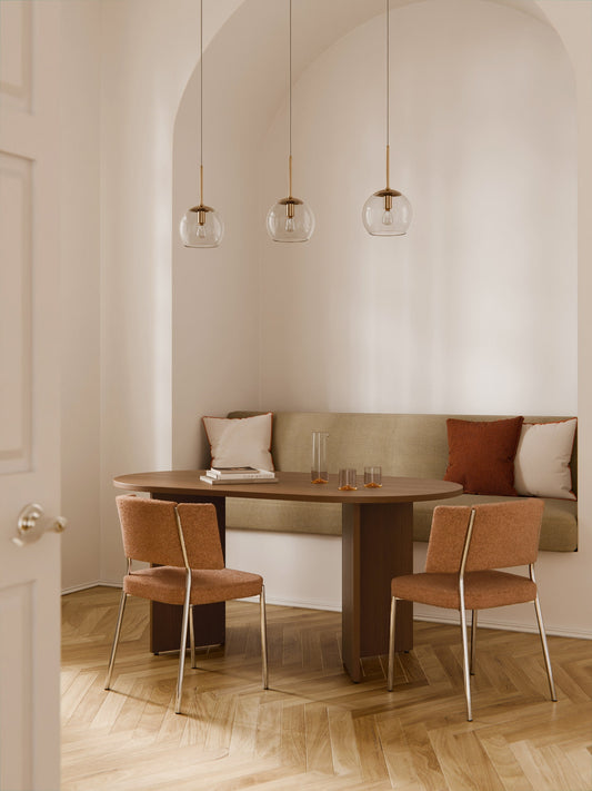 Tonia Oval Wooden Dining Table, in Various Sizes