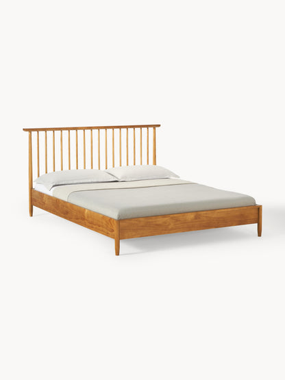 Winslow Wooden Bed with Pine Headboard