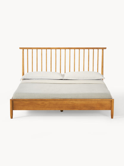 Winslow Wooden Bed with Pine Headboard