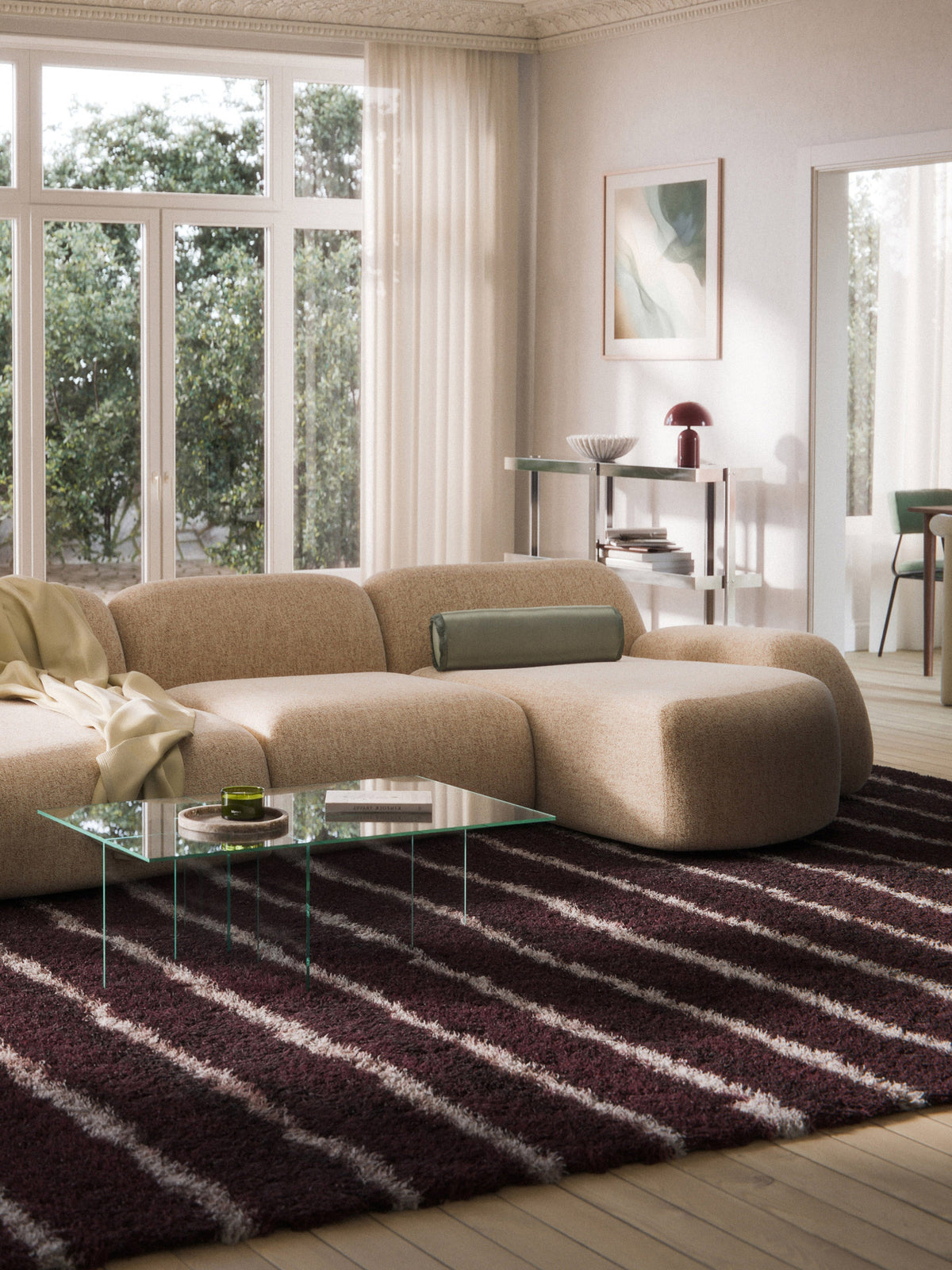 Wolka Bouclé Chaise Corner Module