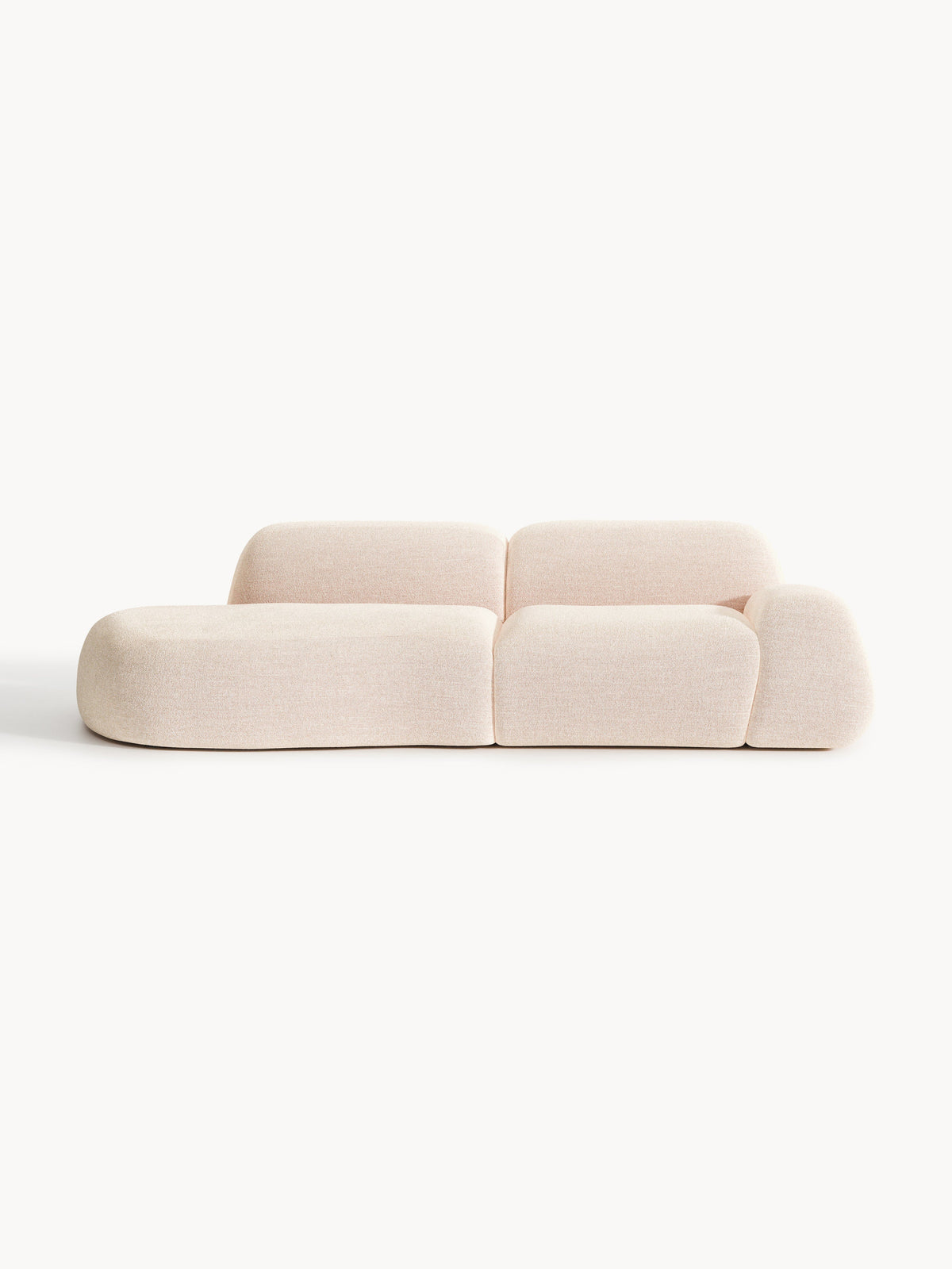 Wolka Modular Bouclé Chaise (3-Seater)