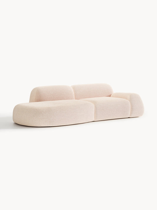 Wolka Modular Bouclé Chaise (3-Seater)
