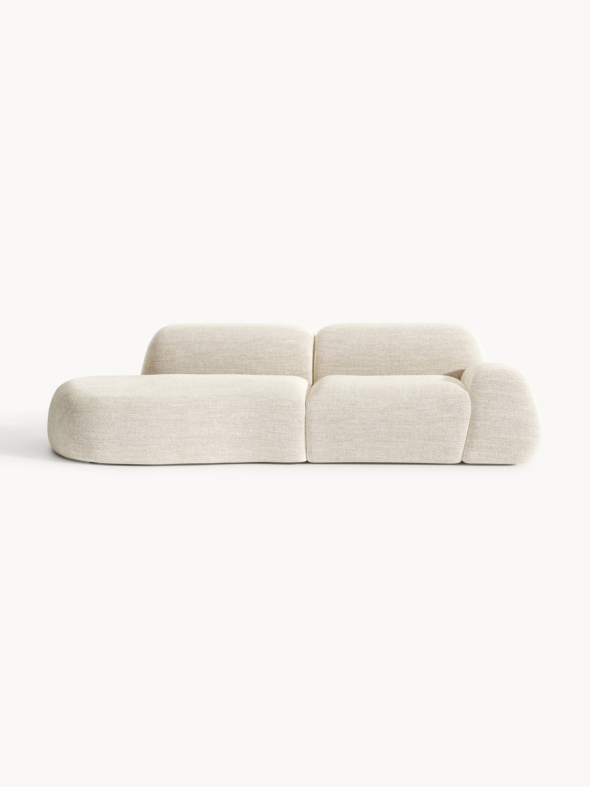 Wolka Modular Bouclé Chaise (3-Seater)