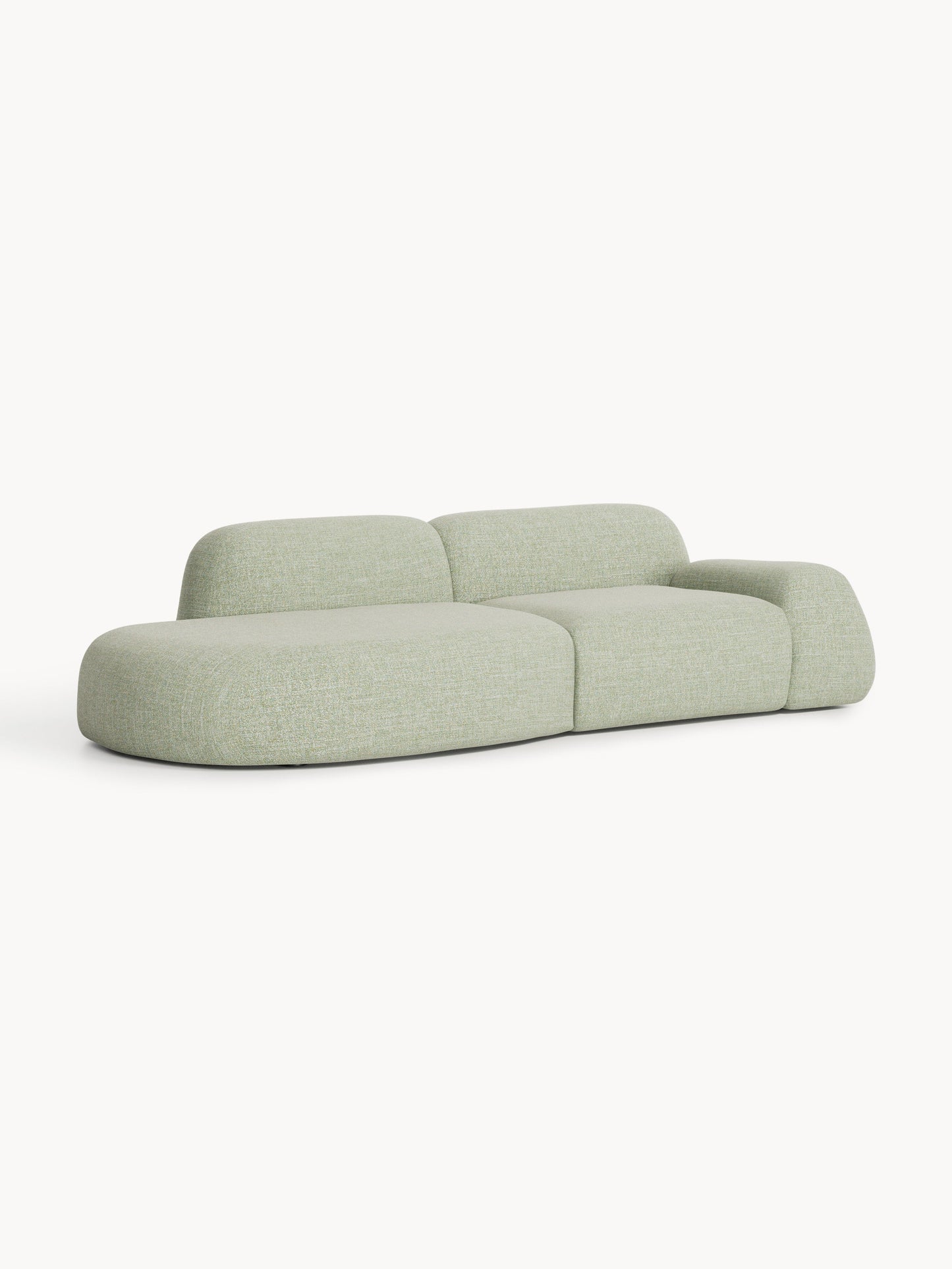 Wolka Modular Bouclé Chaise (3-Seater)
