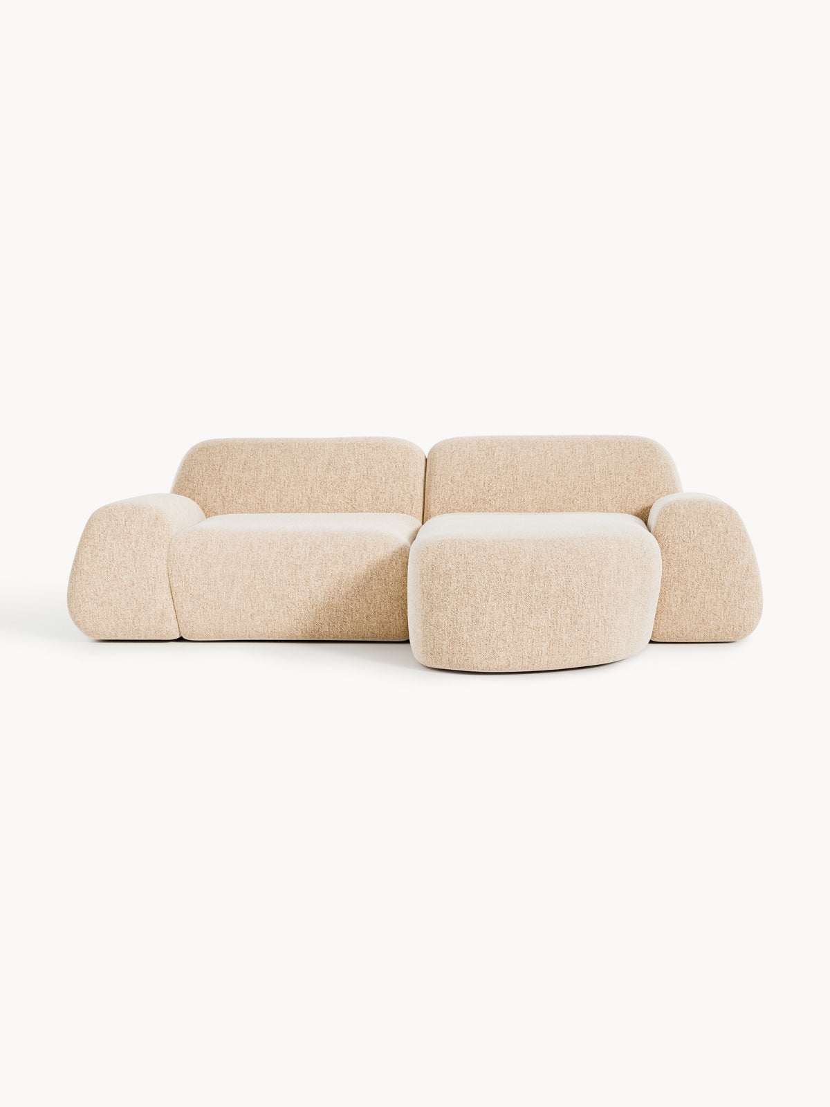 Wolka Modular Bouclé Corner Sofa (3-Seater)