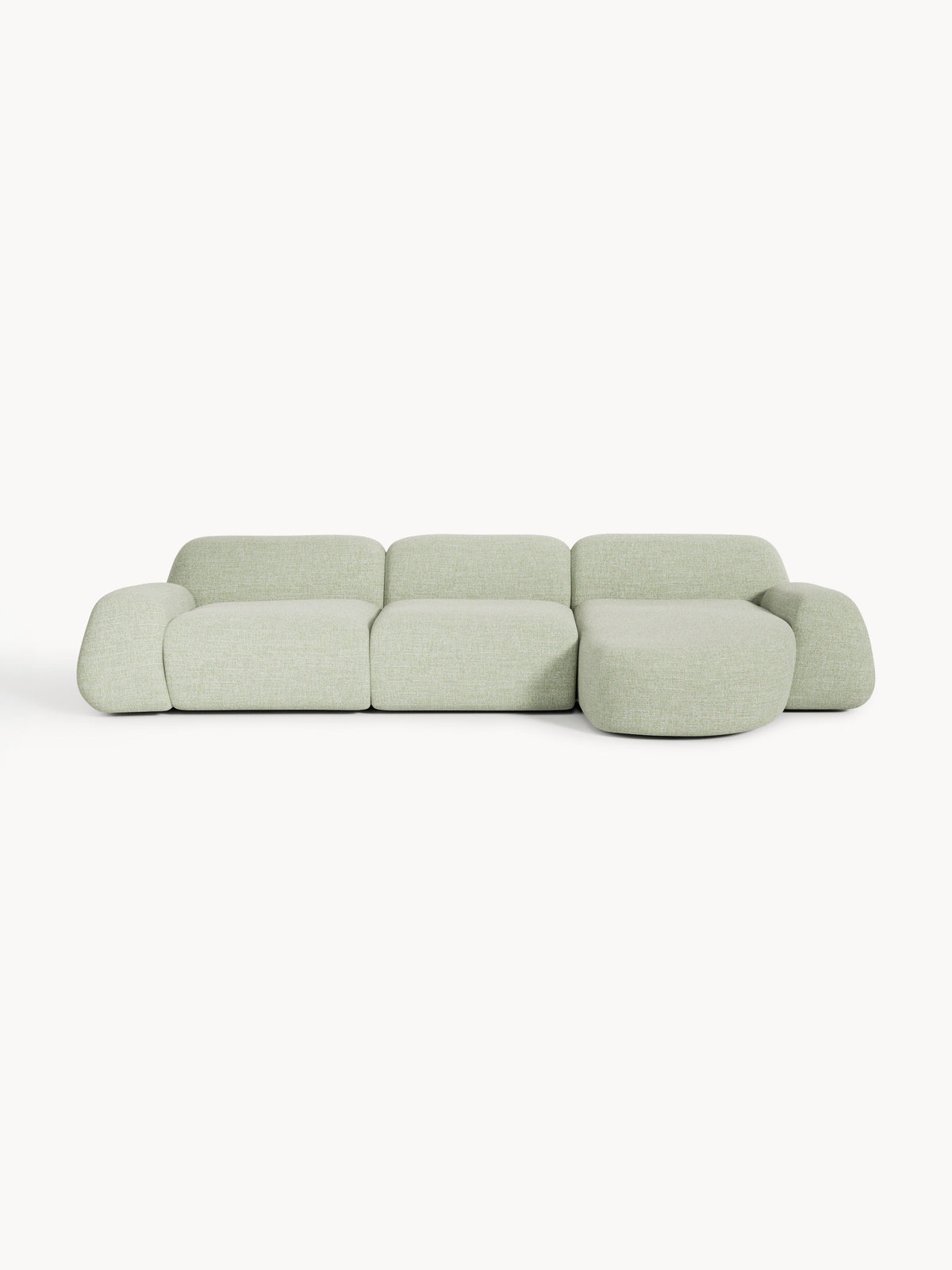 Wolka Modular Bouclé Corner Sofa (4-Seater)
