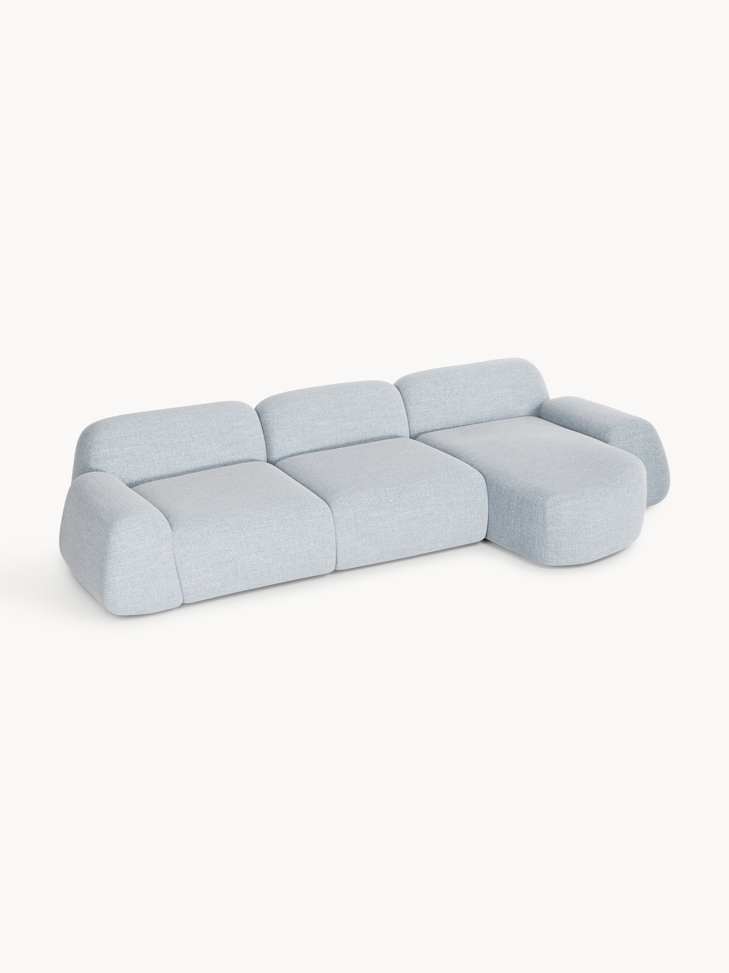 Wolka Modular Bouclé Corner Sofa (4-Seater)