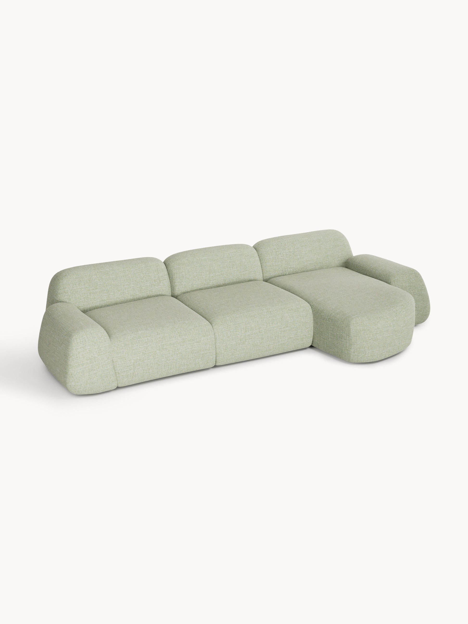 Wolka Modular Bouclé Corner Sofa (4-Seater)