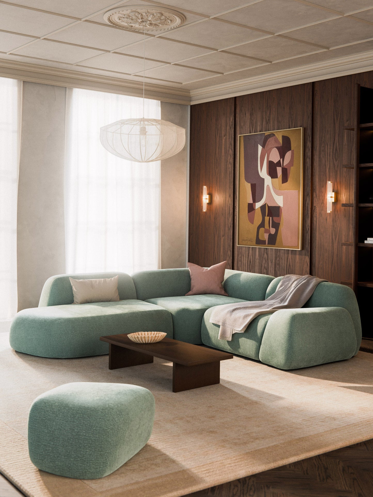 Wolka Modular Corner Sofa (4-Seater) with Chaise Longue