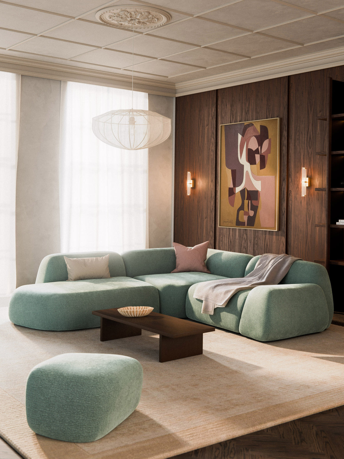 Wolka Modular Corner Sofa (4-Seater) with Chaise Longue