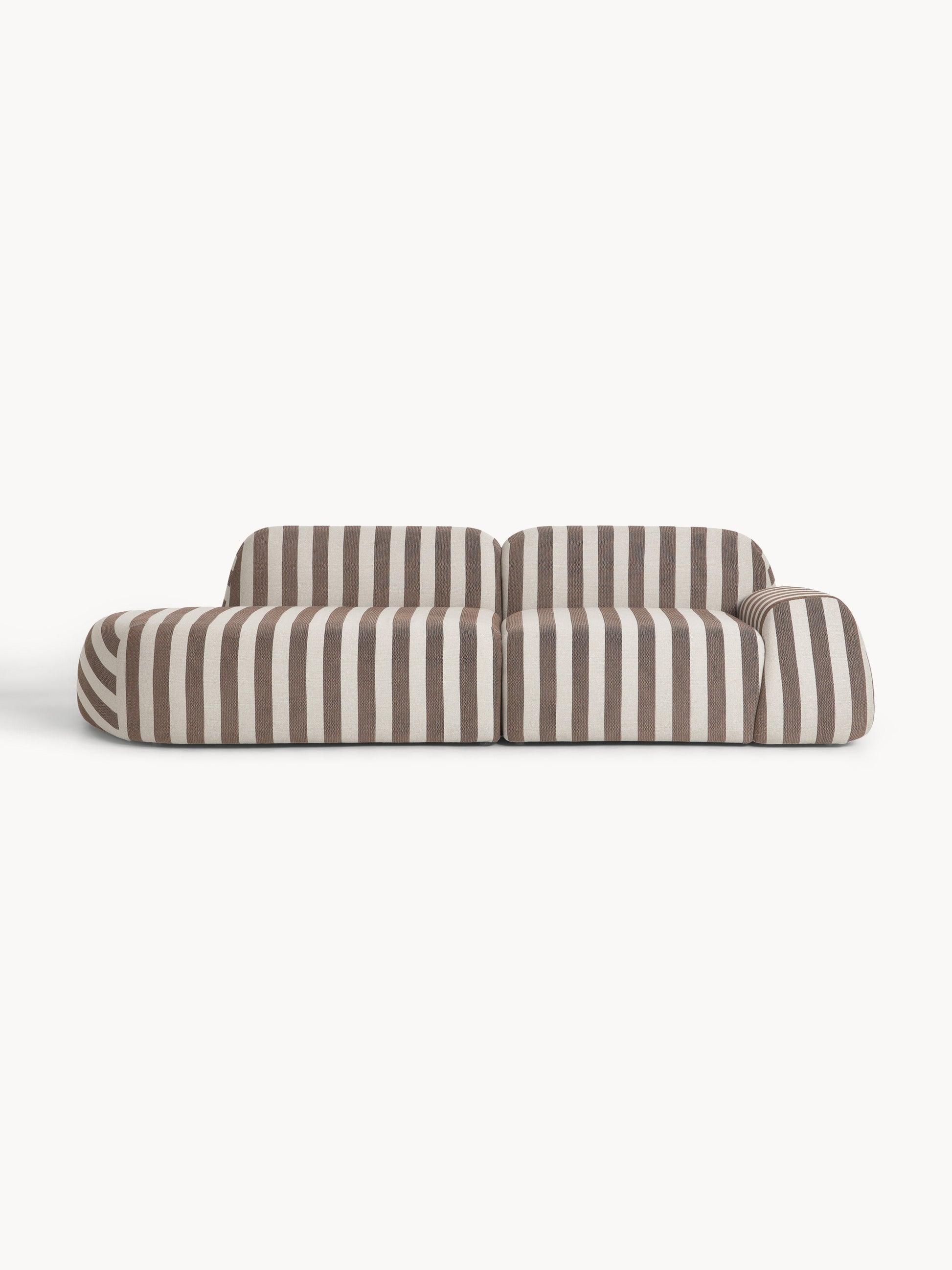 Wolka Modular Striped Sofa (3-Seater)